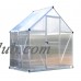 Palram Mythos Greenhouse - 6' x 4' - Silver   555831429
